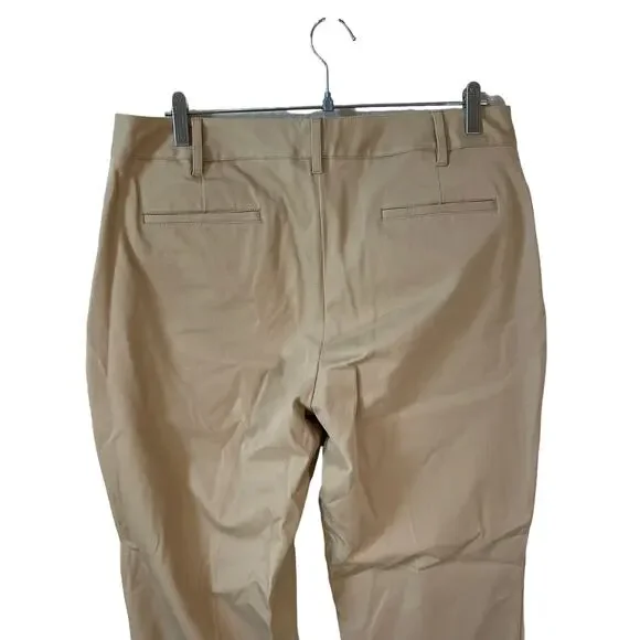 TALBOTS Women's PLUS SIZE Curvy High Rise Trouser Pants Khaki Size 14 Classic - Picture 5 of 9